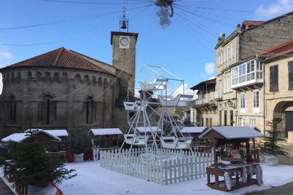 Decoración sostenible en el pueblo de Allariz, en Galicia